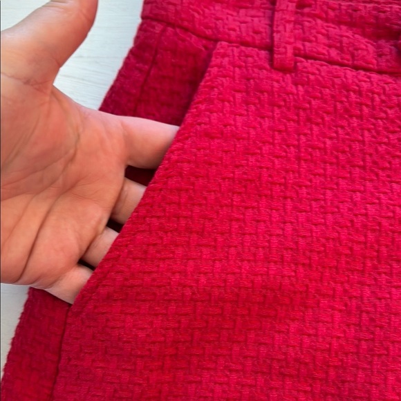 Draper James Women's‎ Size 6 Textured Red Shorts - Picture 7 of 9